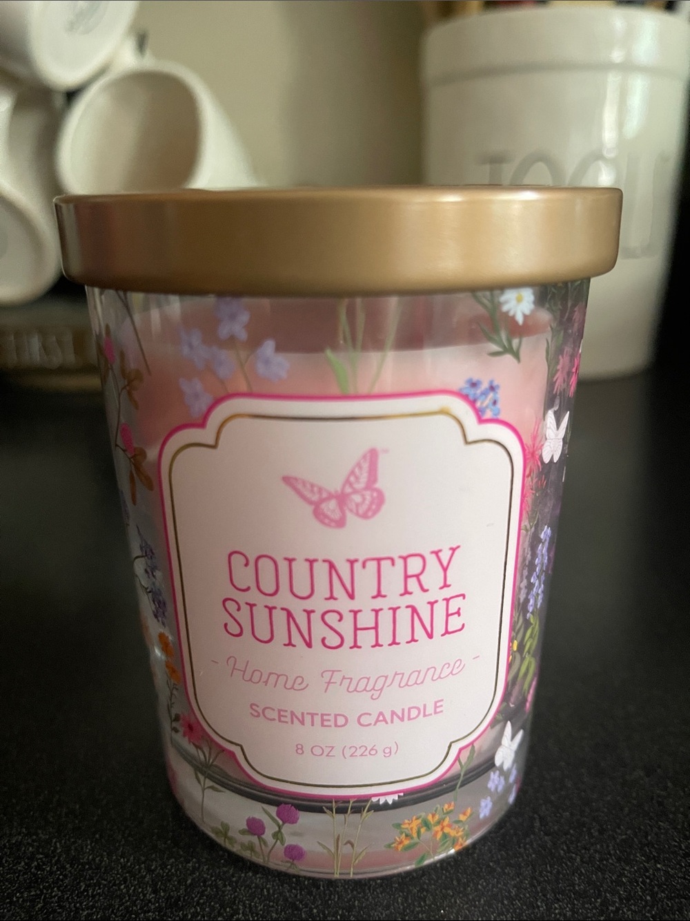 Dolly Parton Country Sunshine Scented Candle - Pink Floral Jar NEW Limited
